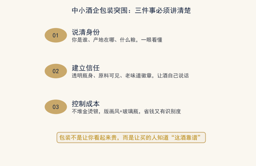 中小酒企包装突围三件事